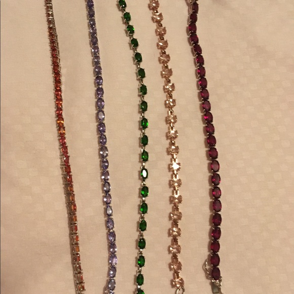 Ladies .925 Sterling Silver with precious stones - Picture 7 of 10